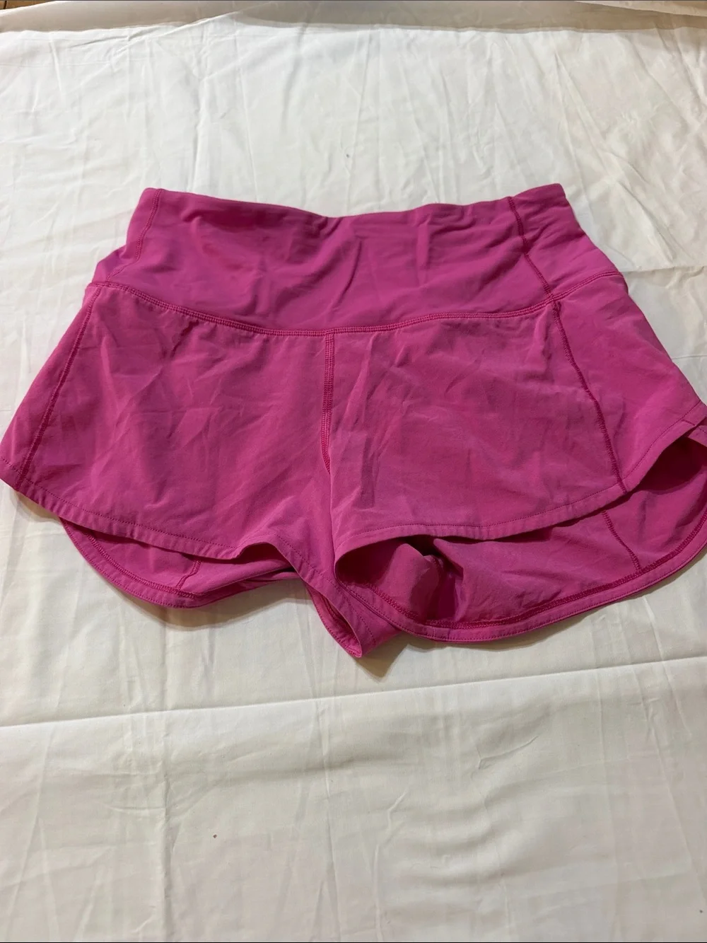 lululemon athletica Hot Pink Athletic Skort Shorts with Back Zip